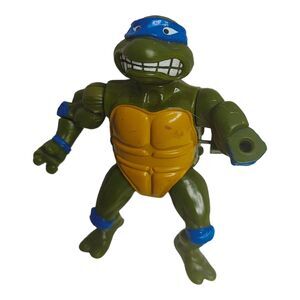 1990 Vintage Playmates TMNT Teenage Mutant Ninja Turtles 4in Leonardo Wind-Up
